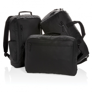 Logo trade business gifts image of: Fashion black 15.6" laptop backpack PVC free
