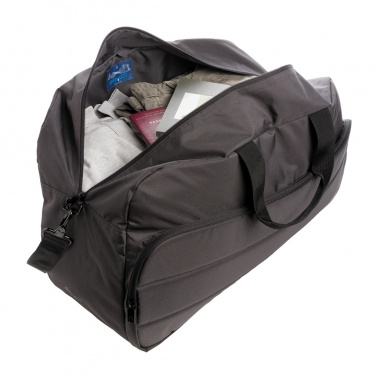 Logo trade business gifts image of: Impact AWARE™ RPET weekend duffel