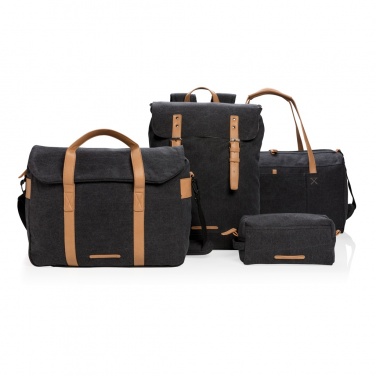Logo trade corporate gifts image of: Canvas travel/weekend bag PVC free