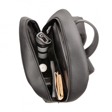 Logo trade promotional items image of: Swiss Peak deluxe PU laptop backpack PVC free
