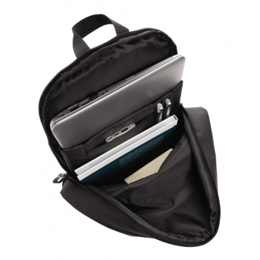 Logo trade promotional product photo of: Smooth PU 15.6"laptop backpack