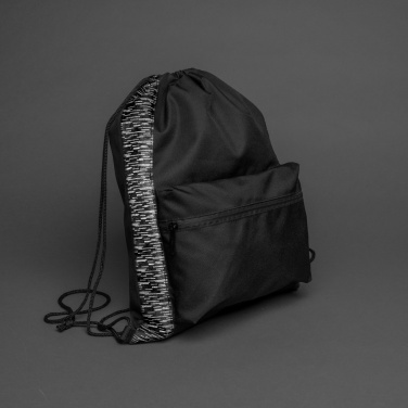 Logotrade promotional giveaways photo of: AWARE™ RPET Reflective drawstring backpack