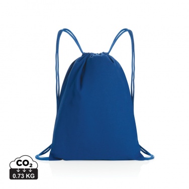 Logo trade corporate gifts picture of: Impact AWARE™ recycled cotton drawstring backpack 145g