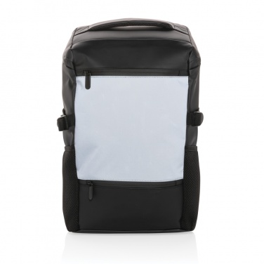 Logo trade promotional item photo of: PU high visibility easy access 15.6" laptop backpack