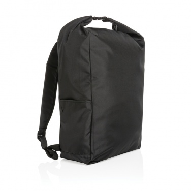 Logo trade corporate gift photo of: Impact AWARE™ RPET lightweight rolltop backpack