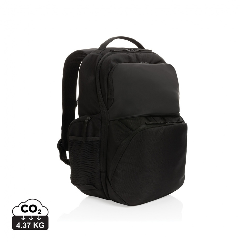 Logotrade promotional gift picture of: Swiss Peak AWARE™ RPET 15.6 inch commuter backpack