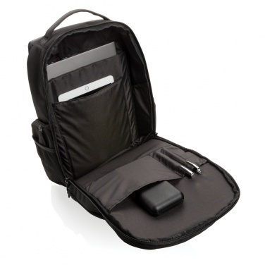 Logo trade promotional giveaways picture of: Swiss Peak AWARE™ RPET 15.6 inch commuter backpack