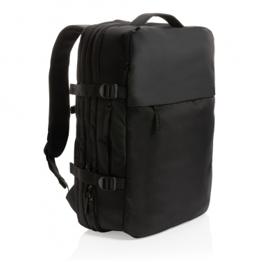 Logo trade promotional product photo of: Swiss Peak AWARE™ RPET 15.6' expandable weekend backpack