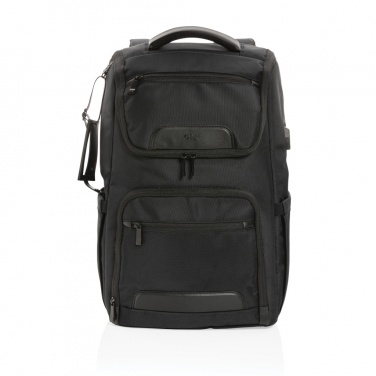 Logo trade promotional product photo of: Swiss Peak AWARE™ RPET Voyager 15.6" laptop backpack