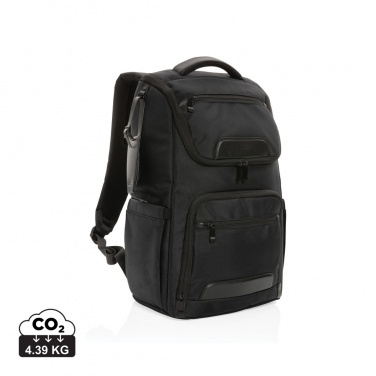 Logo trade advertising products picture of: Swiss Peak AWARE™ RPET Voyager 15.6" laptop backpack