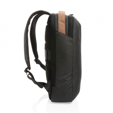 Logotrade promotional item picture of: Impact AWARE™ 300D two tone deluxe 15.6" laptop backpack