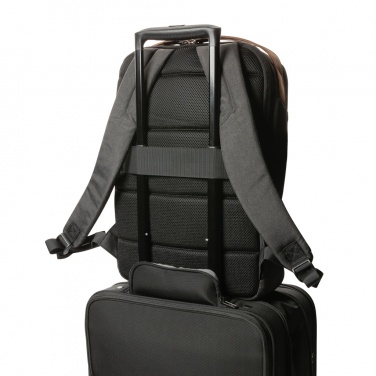 Logotrade advertising products photo of: Impact AWARE™ 300D two tone deluxe 15.6" laptop backpack