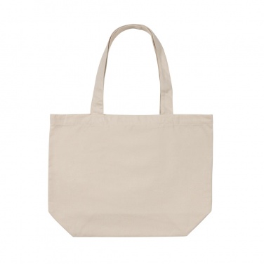 Logo trade promotional giveaway photo of: Impact Aware™ 240 gsm rcanvas shopper w/pocket undyed