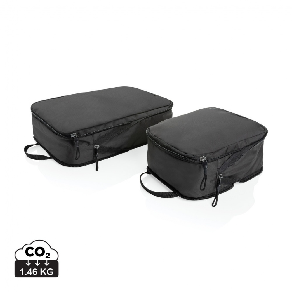Logotrade promotional item picture of: Swiss Peak Ridge AWARE™ RPET compression travel cubes 2pc
