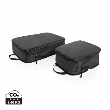 Logo trade promotional giveaways picture of: Swiss Peak Ridge AWARE™ RPET compression travel cubes 2pc