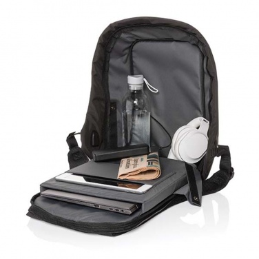 Logo trade promotional products image of: Swiss Peak AWARE™ anti-theft 15.6" laptop backpack
