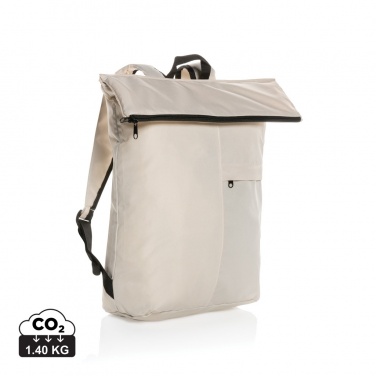 Logotrade corporate gift image of: Dillon AWARE™ RPET lightweight foldable backpack
