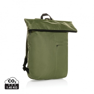 Logo trade promotional merchandise photo of: Dillon AWARE™ RPET lightweight foldable backpack