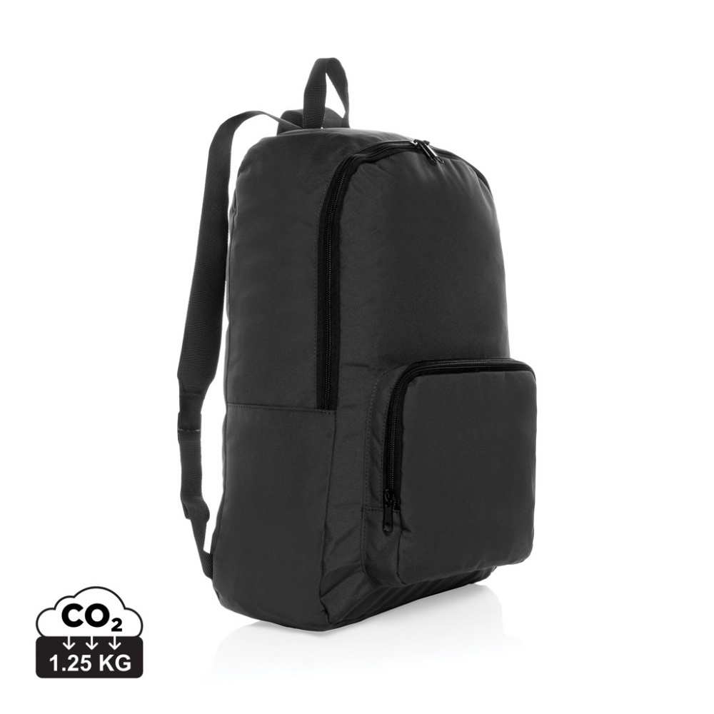 Logo trade corporate gifts image of: Dillon AWARE™ RPET foldable classic backpack