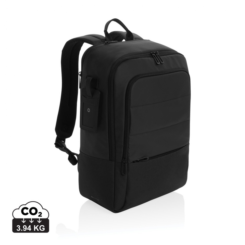 Logotrade promotional item picture of: Armond AWARE™ RPET 15.6 inch deluxe laptop backpack