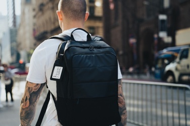 Logo trade promotional merchandise picture of: Armond AWARE™ RPET 15.6 inch deluxe laptop backpack