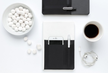 Logotrade promotional merchandise image of: A5 Deluxe notebook with smart pockets