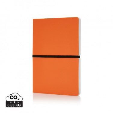 Logo trade promotional merchandise picture of: Deluxe softcover A5 notebook
