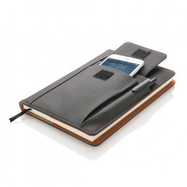 Logotrade advertising product picture of: Notebook with phone pocket