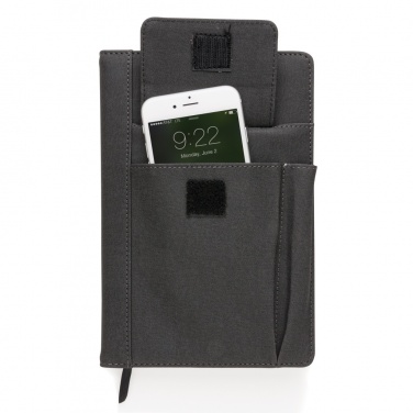 Logo trade promotional merchandise picture of: Notebook with phone pocket