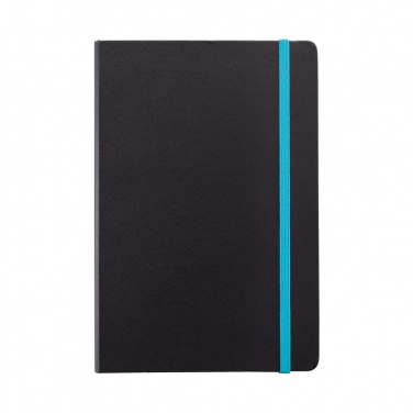 Logotrade promotional merchandise picture of: Deluxe hardcover A5 notebook with coloured side