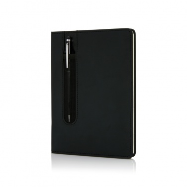 Logotrade promotional item image of: Standard hardcover PU A5 notebook with stylus pen