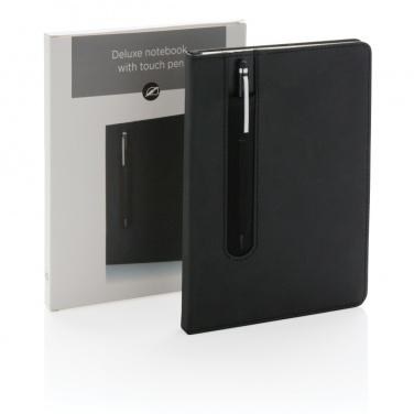 Logotrade promotional items photo of: Standard hardcover PU A5 notebook with stylus pen