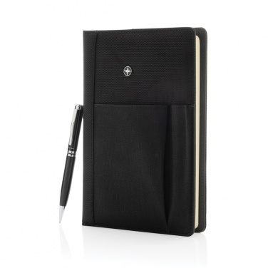 Logo trade promotional items picture of: Refillable notebook and pen set
