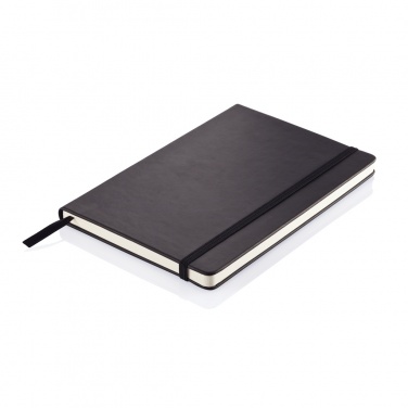 Logotrade promotional giveaway image of: Deluxe hardcover PU A5 notebook
