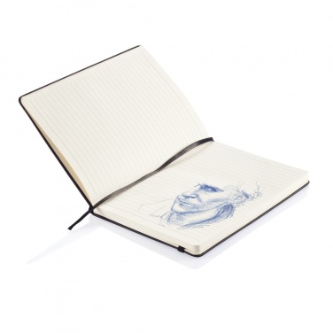 Logo trade promotional product photo of: Deluxe hardcover PU A5 notebook