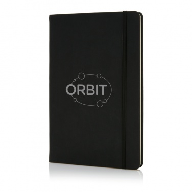 Logo trade promotional items image of: Deluxe hardcover PU A5 notebook
