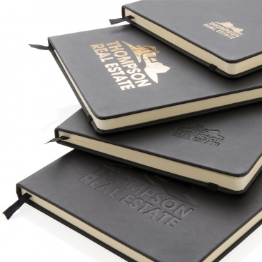 Logotrade business gift image of: Deluxe hardcover PU A5 notebook