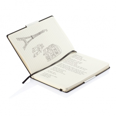 Logotrade promotional gift picture of: Deluxe hardcover A5 notebook
