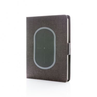 Logotrade business gift image of: Air 5W wireless charging notebook cover A5
