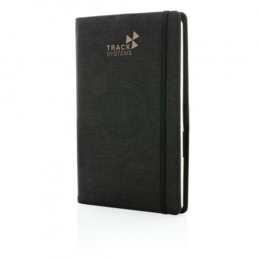 Logo trade promotional items picture of: Air 5W wireless charging refillable journal cover A5