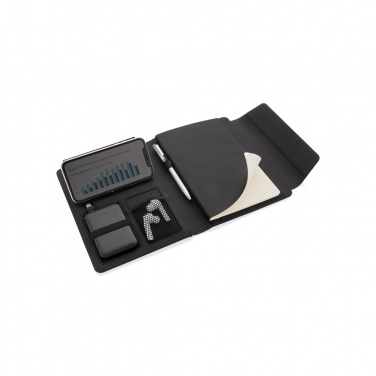 Logotrade promotional merchandise picture of: Fiko wireless charging A5 portfolio with powerbank