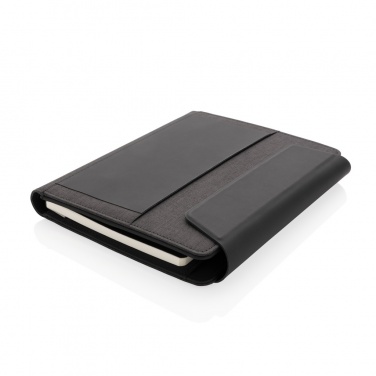 Logotrade promotional gifts photo of: Fiko wireless charging A5 portfolio with powerbank