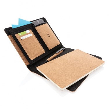 Logo trade promotional products picture of: Deluxe cork portfolio A5 with pen