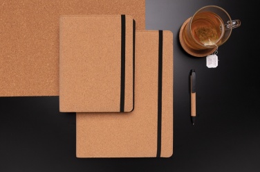 Logotrade corporate gift image of: Deluxe cork portfolio A5 with pen