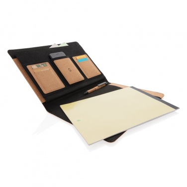 Logo trade promotional items picture of: Deluxe cork portfolio A4 with pen