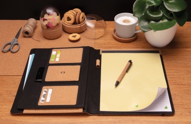 Logotrade promotional items photo of: Deluxe cork portfolio A4 with pen