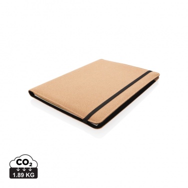 Logotrade promotional merchandise image of: Deluxe cork portfolio A4 with pen