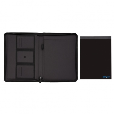 Logo trade promotional merchandise photo of: Impact AWARE™ RPET A4 portfolio with zipper