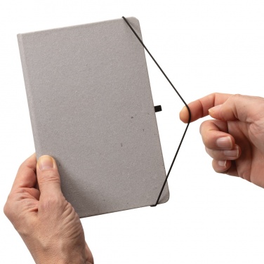 Logo trade promotional gifts image of: Recycled leather hardcover notebook A5