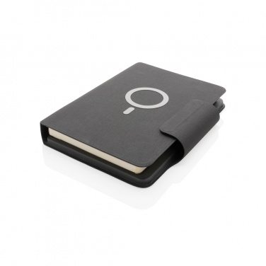 Logotrade promotional item picture of: Artic Magnetic 10W wireless charging A5 notebook